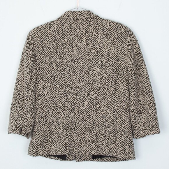 Coldwater Creek Womens Animal Print Single Breast Blazer Jacket Size 12 Chic - Picture 6 of 7